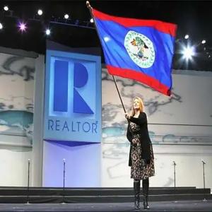 Macarena Rose with Belize Flag