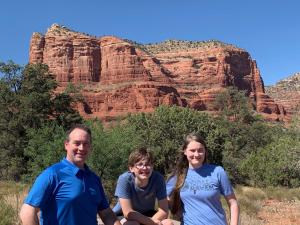 The Real Reviews Team in Sedona, Arizona on our way to the Grand Canyon