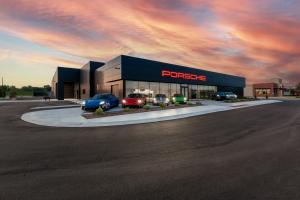 Porsche Service Center Chesterfield at Sunset