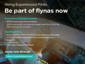 flynas Invites Experienced Pilots