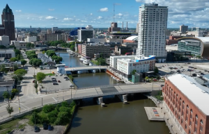 Downtown River Milwaukee by AWSCWI.COM