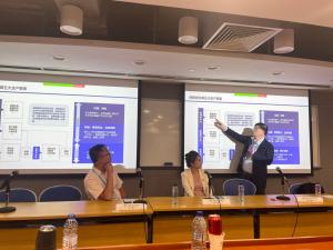 Dr. Wai Shun Lo presenting about the significance of digitalization at CUHK