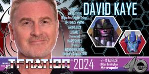 David Kaye, world-renowned voice actor will be attending the TFNation in the UK from August 9-11!