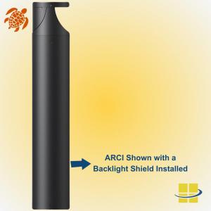 ARCI 590nm Amber LED Bollard Light with Optional Backlight Shield