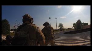 police on roof