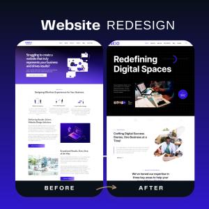 Before & After website redesign