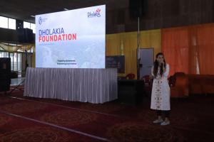 Program Manager of the Dholakia Foundation, Ms. Nisha Jain, delivered a presentation on the foundation and its diverse initiatives.