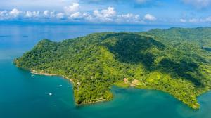 Marina Bahia Golfito Aerial of Island