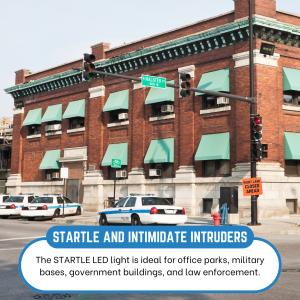 STARTLE  LED Security Flood Light is Ideal For Law Enforcement, Residences and Commercial Buildings