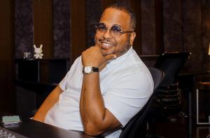 An image of Tricky Stewart, a Grammy Award-winning producer and songwriter renowned for his influential contributions to the music industry. With over 30 years of experience, Stewart has crafted iconic hits such as Rihanna’s 'Umbrella,' Beyoncé’s 'Single