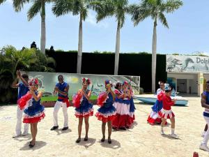 Dolphin Discovery event in Punta Cana dancers