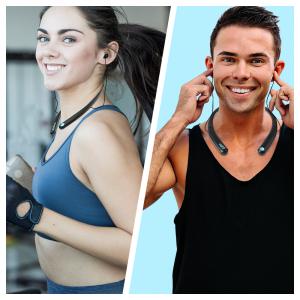 MEVOFIT PLAY N100 SPORTS - Wireless Bluetooth Neckband Headphones > Sports Wireless Bluetooth Headphones with Mic, Extra Bass & Noise Reduction