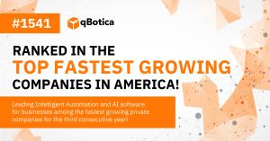 qBotica team celebrating their inclusion in the Inc. 5000 list for the third consecutive year, highlighting their innovations in Healthcare Automation and Agentic AI solutions.