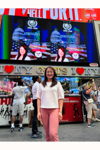 Dr. Jiyoung Jung - featured on Times Square billboard