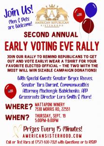 Please join the American Republican Sisterhood for EVE Rally 2024