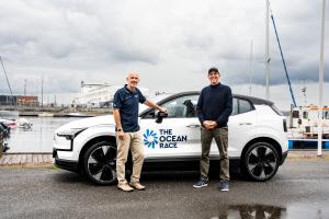 Jim Rowan, CEO of Volvo Cars and Richard Brisius, the Race Chairman of The Ocean Race confirming a new, long-term partnership.