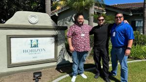 Horizon Healthcare Executive Director Victor Candela, Senior Director Martin, and Top Medical Mobility CEO Pinny Surkis celebrate the grand opening of the innovative San Diego facility.