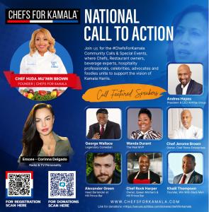 Chefs For Kamala Call To Action