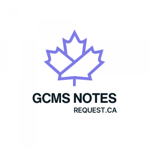 Logo of GCMSNotesRequest.ca