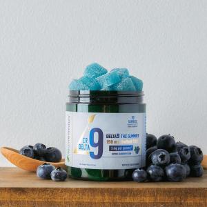 Clean Remedies’ Delta 9 THC Gummies are naturally blueberry flavored and feature a premium blend of THC and CBD.