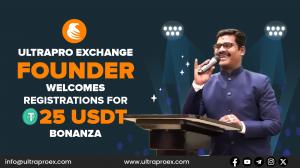 Ultrapro Exchange Founder Welcomes Registrations for 25 USDT Bonanza