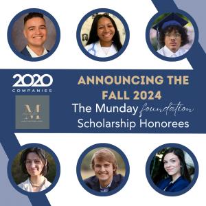 The Munday Foundation Scholarship Honorees for Fall 2024 - Photos of Students