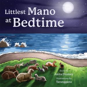 Book cover for the children's book 'Littlest Mano at Bedtime'