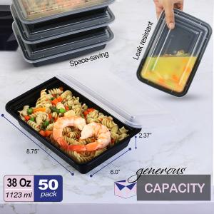 Professional product infographics for a to-go box indicating large capacity to store food