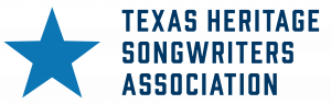 Texas Heritage Songwriters Association logo, blue star