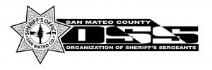 black and white logo for San Mateo County Organization of Sheriff’s Sergeants (OSS)