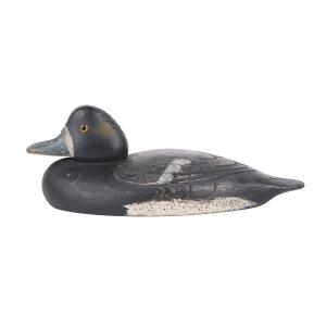 Rare and important low-head hen bluebill decoy from a personal “rig” of Adam D (Addie) Nichol (1864-1929), of Smiths Falls, Ontario, circa 1900-1925 (est. CA$6,000-$8,000).