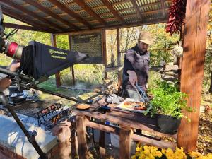 Thor Giese's set for filming Table for 92 - Cooking Through the Periodic Table of Elements®