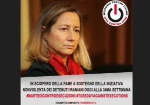 Support from various human rights advocates worldwide. Notably, Elisabetta Zamparutti, a former member of the Italian Parliament and an official of the human rights organization ‘Hands Off Cain,’ recently announced her decision to join the hunger strike every Tuesday.