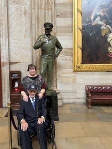 Jean Becker and Judge William Webster in The Capitol Rotunda