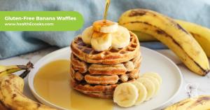 Healthy Banana Waffles