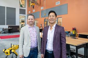 Procon Co-founders Mark Ilich and Kyu Jung in the new Procon Innovation Center at Virginia Tech