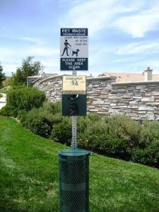 Scoop Masters can install and maintain pet waste stations to ensure that pet owners always have access to dog poop bags.