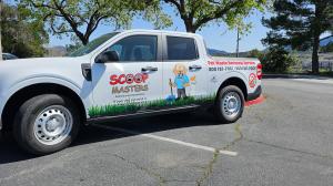 Scoop Master’s team of professional poop scoopers always arrive on site in professionally lettered trucks to ensure transparency and trust with communities.