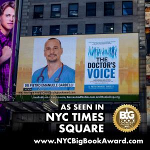 NYC's Times Square Billboard featuring The Doctor's Voice