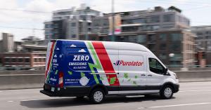 Zero-emission delivery van by Purolator