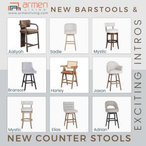 Armen Living's new beautiful wood barstools are aimed at inspiring wholesale buyers who are looking for stylish ways to save.