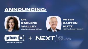 Announcing Dr. Darlene Walley as CEO of Plan A™ and Peter Barton Hutt joining the NEXT Advisory Board.