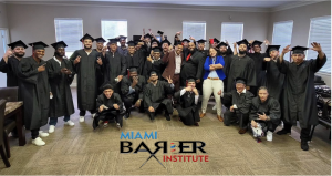 9th Graduating Class of Miami Barber Institute, July 2024. Miami, FL.