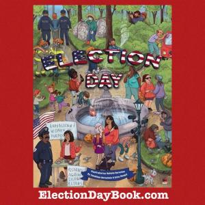 The 14-page “Election Day” book is a graphic novel that uses a similar sense of humor as Doonesbury, MAD Magazine, “The Simpsons”, and “Family Guy”.