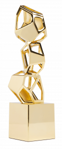 Gold trophy for the Davey Awards