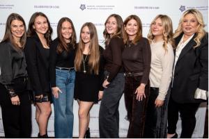 Lauren Silvers, Hayley Silvers, Ruth Abend, Mischa Abend, Ava Litman, Nancy Litman, Abey Fuks, Helen Vaysman (Photo credit: Shutterstock / Nina Westervelt)