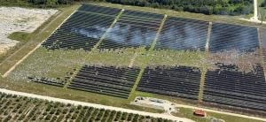 Image Source: Duke Energy (Florida solar panel field hurricane damage)