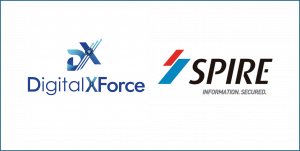 Logos of DigitalXForce and Spire Solutions