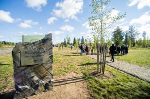 The entrance to Peace Circle on its inauguration day, 20th September 2024. The stone with the Peace Circle plaque marks the beginning of a new chapter dedicated to fostering peace and connection