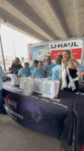 Founder Rosemary Tucker and Mrs. Elite Texas Universe Serve Houston's Homeless